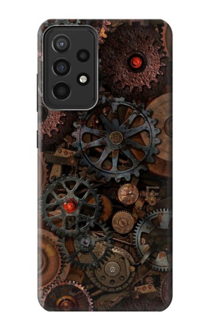 S3884 スチーム パンクな機械の歯車 Steampunk Mechanical Gears Samsung Galaxy A52s 5G バックケース、フリップケース・カバー