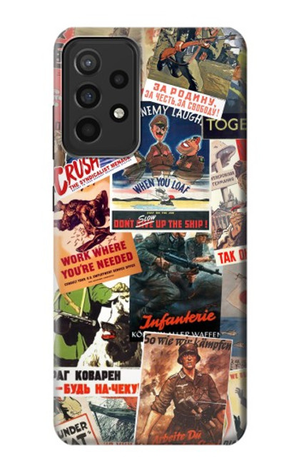 S3905 ビンテージ アーミー ポスター Vintage Army Poster Samsung Galaxy A52s 5G バックケース、フリップケース・カバー