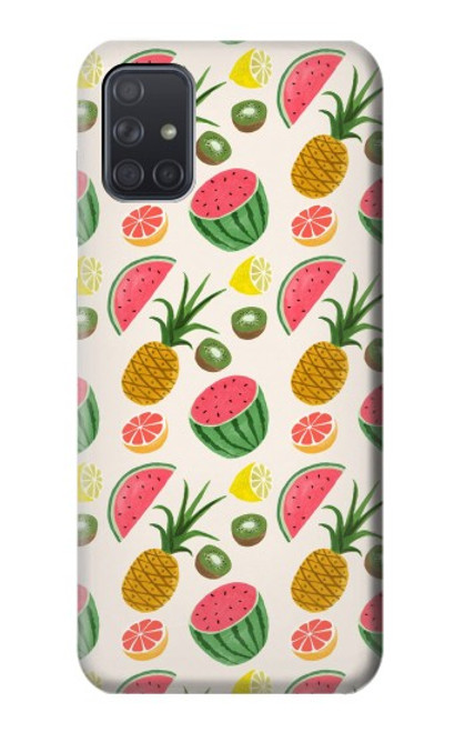 S3883 フルーツ柄 Fruit Pattern Samsung Galaxy A71 5G バックケース、フリップケース・カバー