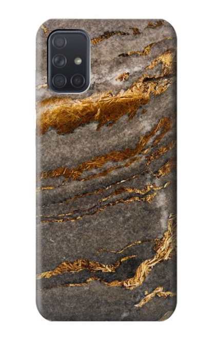 S3886 灰色の大理石の岩 Gray Marble Rock Samsung Galaxy A71 5G バックケース、フリップケース・カバー