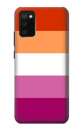 S3887 レズビアンプライドフラッグ Lesbian Pride Flag Samsung Galaxy A02s, Galaxy M02s  (NOT FIT with Galaxy A02s Verizon SM-A025V) バックケース、フリップケース・カバー