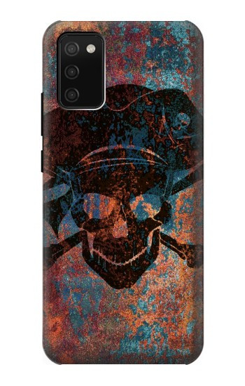 S3895 海賊スカルメタル Pirate Skull Metal Samsung Galaxy A02s, Galaxy M02s  (NOT FIT with Galaxy A02s Verizon SM-A025V) バックケース、フリップケース・カバー