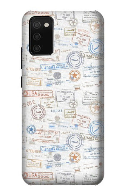 S3903 トラベルスタンプ Travel Stamps Samsung Galaxy A02s, Galaxy M02s  (NOT FIT with Galaxy A02s Verizon SM-A025V) バックケース、フリップケース・カバー