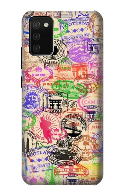 S3904 トラベルスタンプ Travel Stamps Samsung Galaxy A02s, Galaxy M02s  (NOT FIT with Galaxy A02s Verizon SM-A025V) バックケース、フリップケース・カバー
