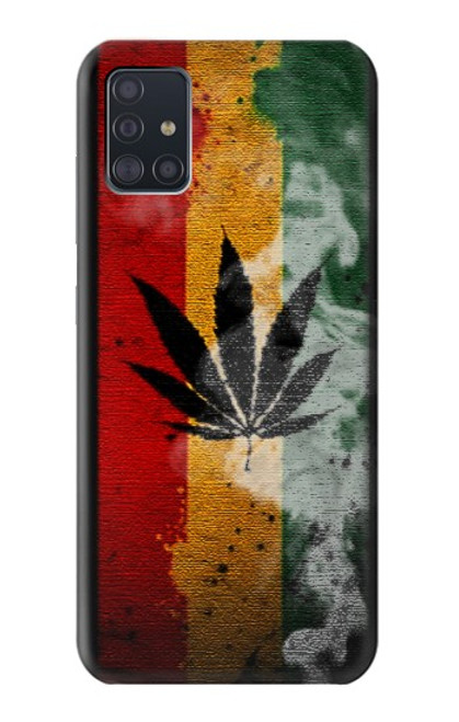 S3890 レゲエ ラスタ フラッグ スモーク Reggae Rasta Flag Smoke Samsung Galaxy A51 バックケース、フリップケース・カバー
