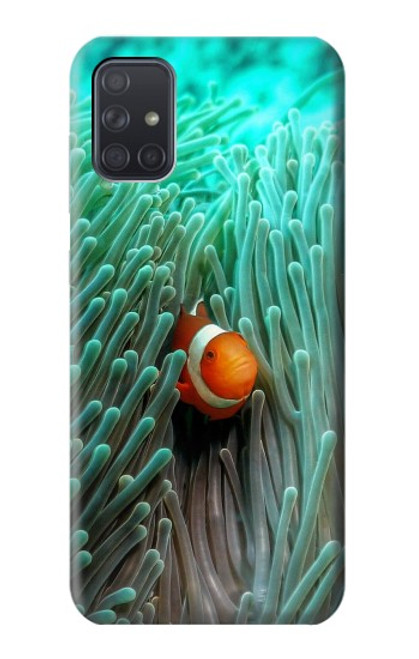 S3893 カクレクマノミ Ocellaris clownfish Samsung Galaxy A71 バックケース、フリップケース・カバー