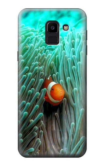 S3893 カクレクマノミ Ocellaris clownfish Samsung Galaxy J6 (2018) バックケース、フリップケース・カバー