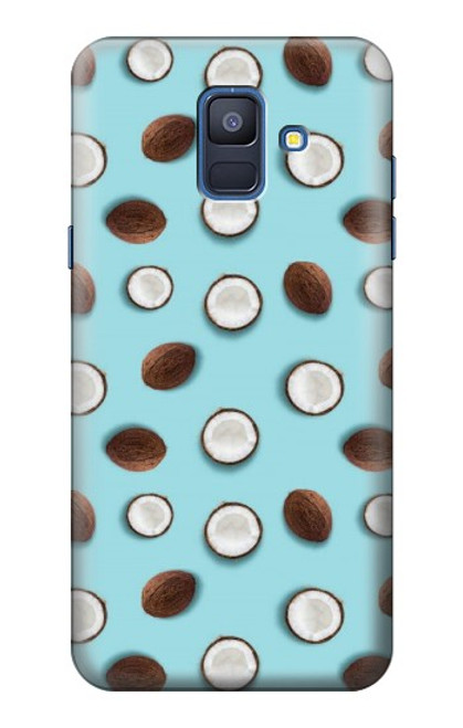 S3860 ココナッツドット柄 Coconut Dot Pattern Samsung Galaxy A6 (2018) バックケース、フリップケース・カバー