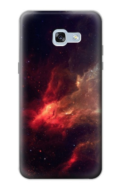 S3897 赤い星雲の宇宙 Red Nebula Space Samsung Galaxy A5 (2017) バックケース、フリップケース・カバー