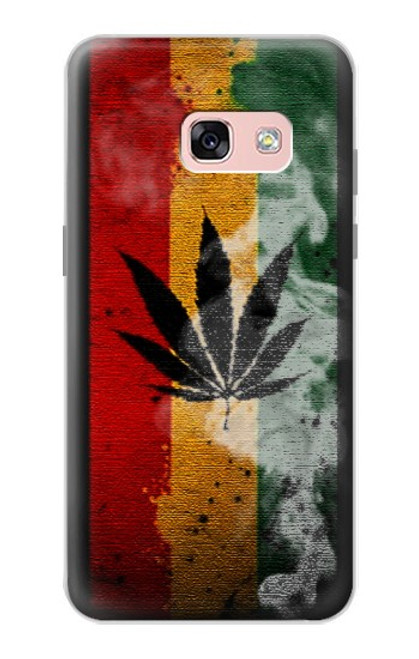 S3890 レゲエ ラスタ フラッグ スモーク Reggae Rasta Flag Smoke Samsung Galaxy A3 (2017) バックケース、フリップケース・カバー