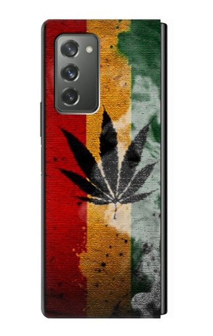 S3890 レゲエ ラスタ フラッグ スモーク Reggae Rasta Flag Smoke Samsung Galaxy Z Fold2 5G バックケース、フリップケース・カバー