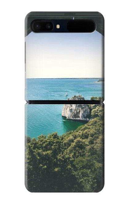 S3865 ヨーロッパ ドゥイーノ ビーチ イタリア Europe Duino Beach Italy Samsung Galaxy Z Flip 5G バックケース、フリップケース・カバー