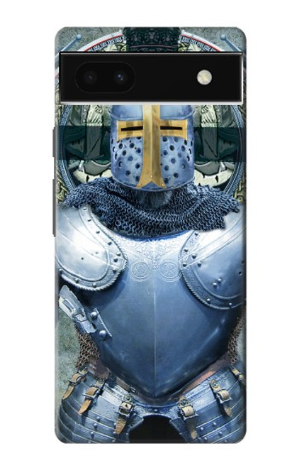S3864 中世テンプル騎士団重鎧騎士 Medieval Templar Heavy Armor Knight Google Pixel 6a バックケース、フリップケース・カバー