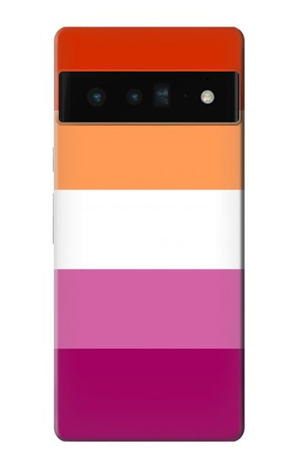 S3887 レズビアンプライドフラッグ Lesbian Pride Flag Google Pixel 6 Pro バックケース、フリップケース・カバー