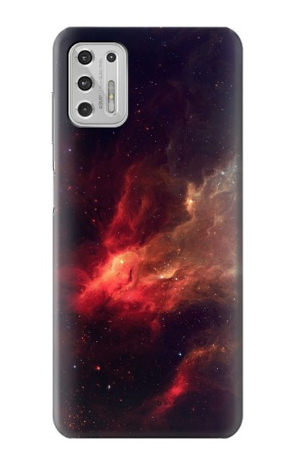 S3897 赤い星雲の宇宙 Red Nebula Space Motorola Moto G Stylus (2021) バックケース、フリップケース・カバー