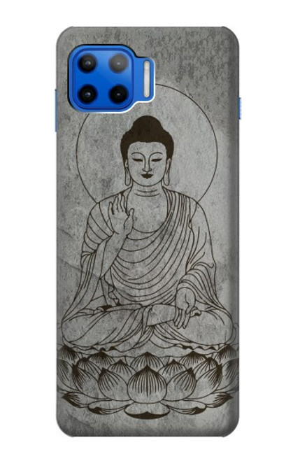 S3873 ブッダ ライン アート Buddha Line Art Motorola Moto G 5G Plus バックケース、フリップケース・カバー