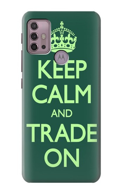 S3862 落ち着いてトレード Keep Calm and Trade On Motorola Moto G30, G20, G10 バックケース、フリップケース・カバー