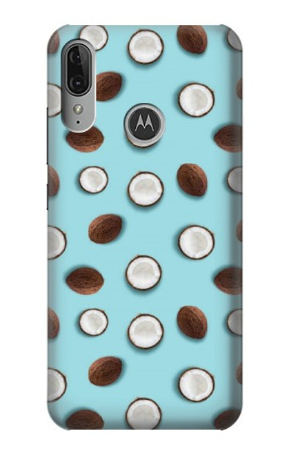 S3860 ココナッツドット柄 Coconut Dot Pattern Motorola Moto E6 Plus, Moto E6s バックケース、フリップケース・カバー