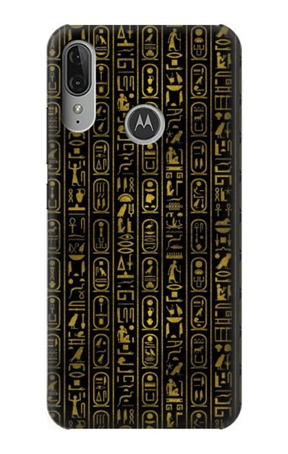 S3869 古代エジプトの象形文字 Ancient Egyptian Hieroglyphic Motorola Moto E6 Plus, Moto E6s バックケース、フリップケース・カバー