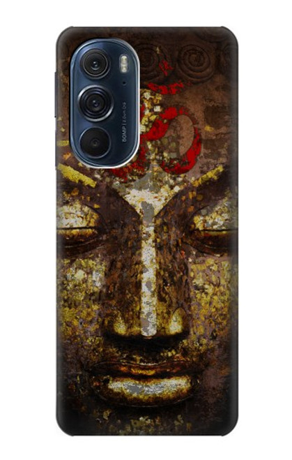 S3874 ブッダフェイスオームシンボル Buddha Face Ohm Symbol Motorola Edge X30 バックケース、フリップケース・カバー