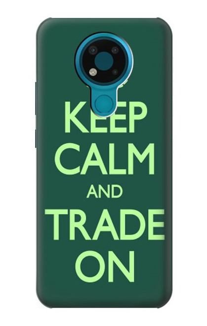 S3862 落ち着いてトレード Keep Calm and Trade On Nokia 3.4 バックケース、フリップケース・カバー