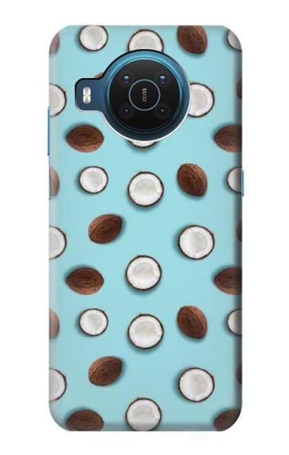 S3860 ココナッツドット柄 Coconut Dot Pattern Nokia X20 バックケース、フリップケース・カバー