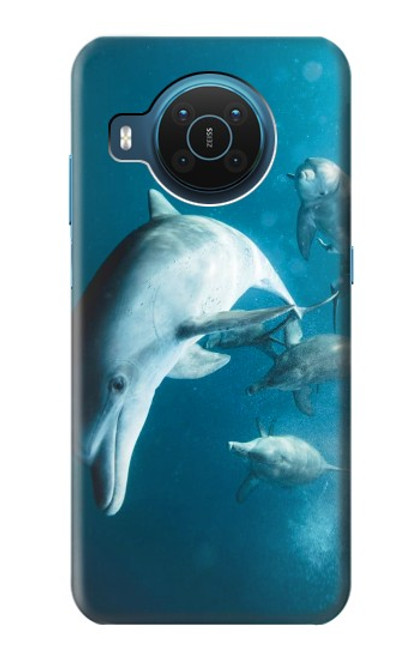 S3878 イルカ Dolphin Nokia X20 バックケース、フリップケース・カバー