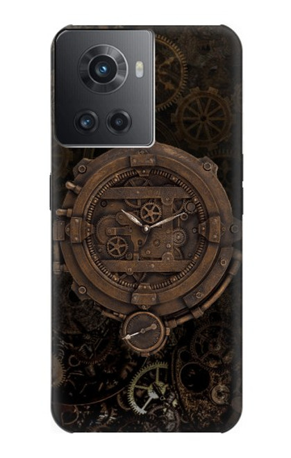 S3902 スチーム パンクなクロック ギア Steampunk Clock Gear OnePlus Ace バックケース、フリップケース・カバー