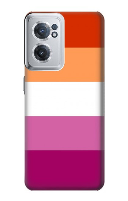 S3887 レズビアンプライドフラッグ Lesbian Pride Flag OnePlus Nord CE 2 5G バックケース、フリップケース・カバー