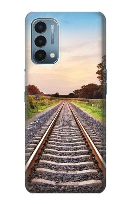 S3866 鉄道直線線路 Railway Straight Train Track OnePlus Nord N200 5G バックケース、フリップケース・カバー