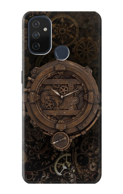 S3902 スチーム パンクなクロック ギア Steampunk Clock Gear OnePlus Nord N100 バックケース、フリップケース・カバー