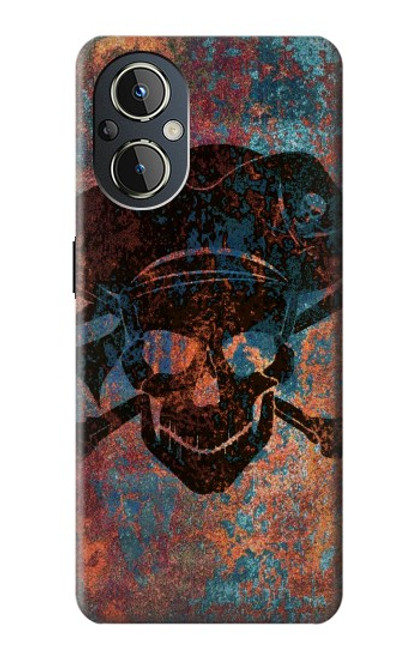 S3895 海賊スカルメタル Pirate Skull Metal OnePlus Nord N20 5G バックケース、フリップケース・カバー