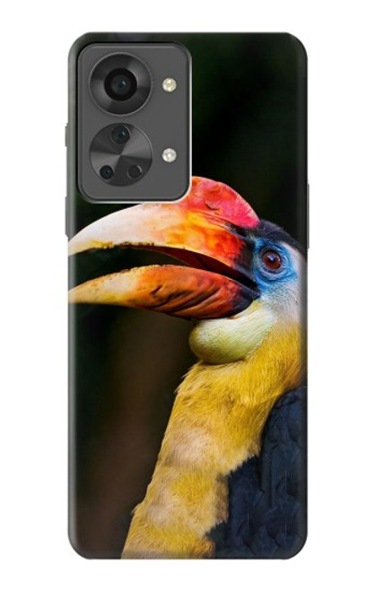 S3876 カラフルなサイチョウ Colorful Hornbill OnePlus Nord 2T バックケース、フリップケース・カバー