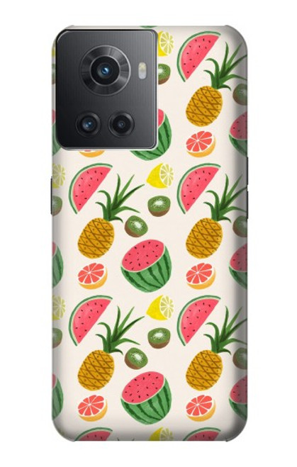 S3883 フルーツ柄 Fruit Pattern OnePlus 10R バックケース、フリップケース・カバー