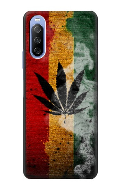 S3890 レゲエ ラスタ フラッグ スモーク Reggae Rasta Flag Smoke Sony Xperia 10 III Lite バックケース、フリップケース・カバー