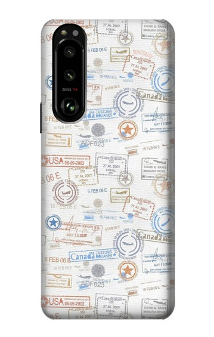 S3903 トラベルスタンプ Travel Stamps Sony Xperia 5 III バックケース、フリップケース・カバー