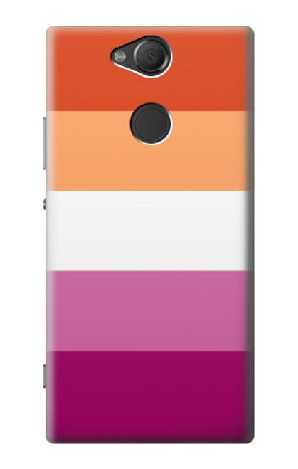 S3887 レズビアンプライドフラッグ Lesbian Pride Flag Sony Xperia XA2 バックケース、フリップケース・カバー