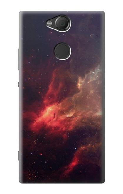 S3897 赤い星雲の宇宙 Red Nebula Space Sony Xperia XA2 バックケース、フリップケース・カバー