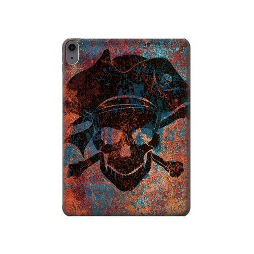 S3895 海賊スカルメタル Pirate Skull Metal iPad Air (2020, 2022), Air 11 (2024,2025,2026), Pro 11 (2022) タブレットケース