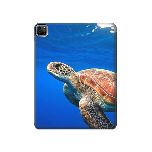 S3898 ウミガメ Sea Turtle iPad Pro 12.9 (2022,2021,2020,2018, 3rd, 4th, 5th, 6th) タブレットケース