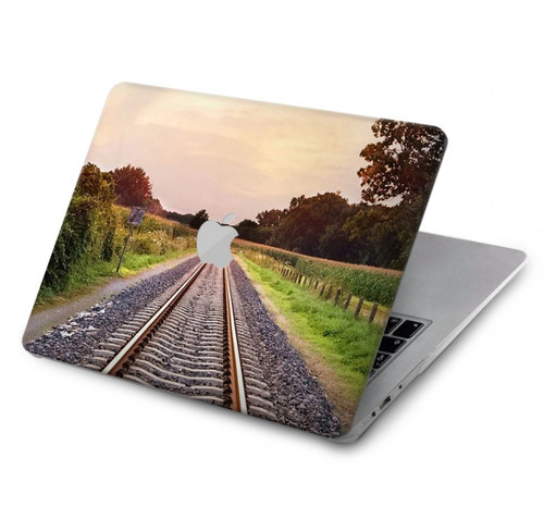 S3866 鉄道直線線路 Railway Straight Train Track MacBook Air 13″ - A1369, A1466 ケース・カバー
