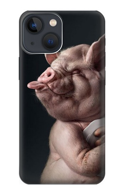 S1273 クレイジー豚 Crazy Pig iPhone 14 バックケース、フリップケース・カバー