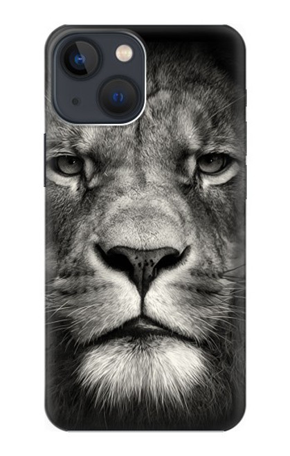 S1352 ライオンの顔 Lion Face iPhone 14 バックケース、フリップケース・カバー