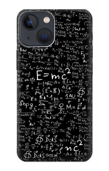S2574 数学物理学黒板式 Mathematics Physics Blackboard Equation iPhone 14 バックケース、フリップケース・カバー