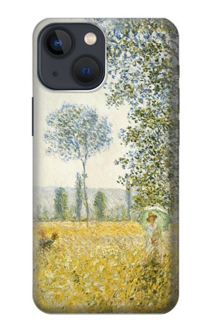 S2682 クロード・モネ 春の野 Claude Monet Fields In Spring iPhone 14 バックケース、フリップケース・カバー