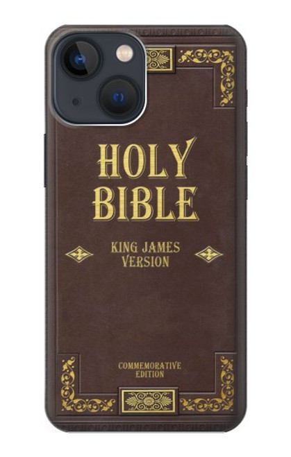 S2889 聖書 Holy Bible Cover King James Version iPhone 14 バックケース、フリップケース・カバー