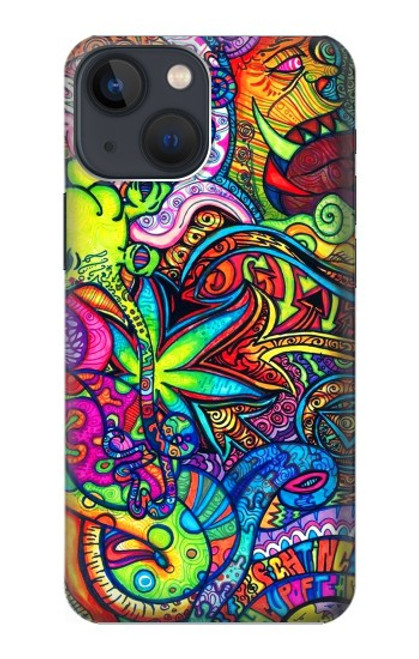 S3255 カラフルパターン Colorful Art Pattern iPhone 14 バックケース、フリップケース・カバー