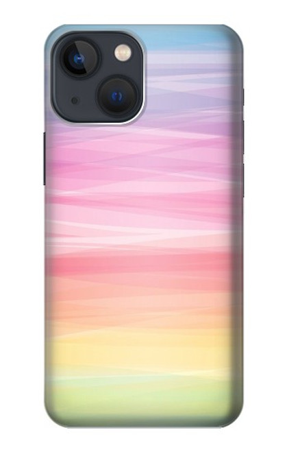 S3507 カラフルな虹 パステル Colorful Rainbow Pastel iPhone 14 バックケース、フリップケース・カバー