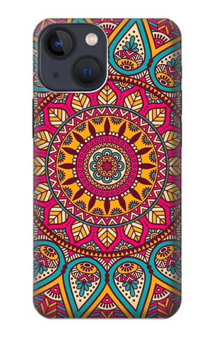 S3694 ヒッピーアートパターン Hippie Art Pattern iPhone 14 バックケース、フリップケース・カバー
