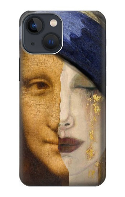 S3853 モナリザ グスタフクリムト フェルメール Mona Lisa Gustav Klimt Vermeer iPhone 14 バックケース、フリップケース・カバー